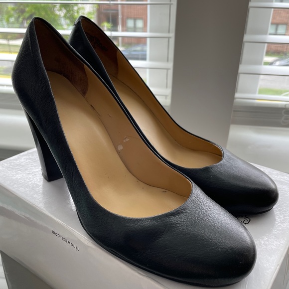 Nine West “Vexo” pumps, black leather size 7 - Picture 1 of 5